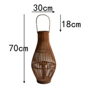 Flameless Candlestick Floor Lantern