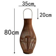 Flameless Candlestick Floor Lantern